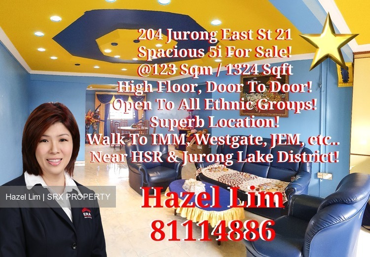 Blk 204 Jurong East Street 21 (Jurong East), HDB 5 Rooms #182407932